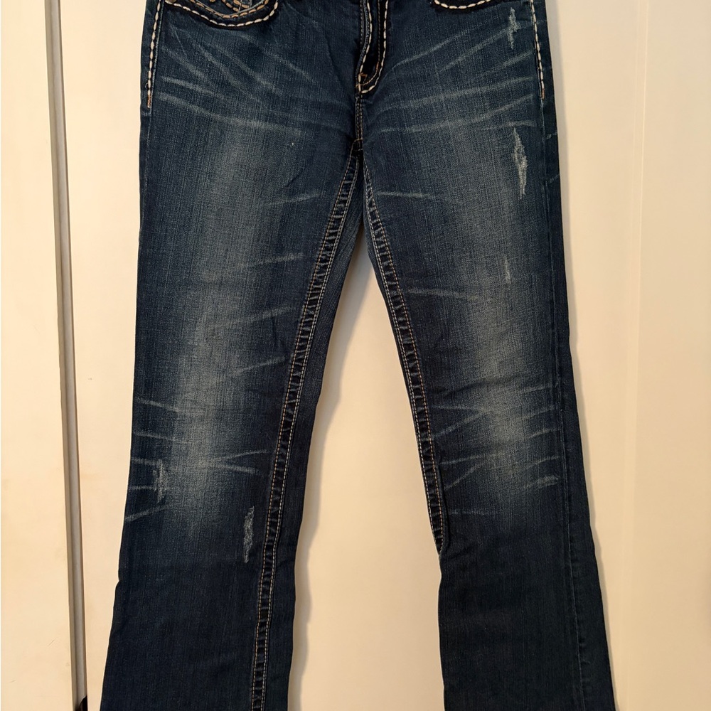 Miss Me Dark Blue Flare Jeans